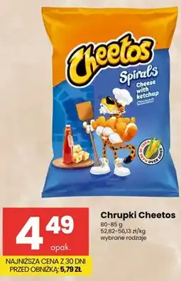 Delikatesy Centrum Chrupki Cheetos Spirals Cheese with ketchup oferta