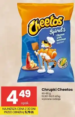 Delikatesy Centrum Chrupki Cheetos Spirals Cheese with ketchup oferta