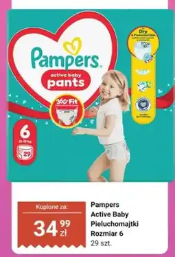 Dino Pieluchomajtki Pampers Active Baby Rozmiar 6 oferta