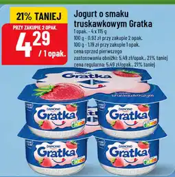 Polomarket Jogurt o smaku truskawkowym Gratka oferta