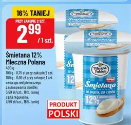 Polomarket Śmietana 12% Mleczna Polana oferta