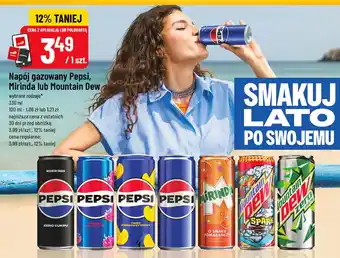 Polomarket Napój gazowany Pepsi, Mirinda lub Mountain Dew oferta
