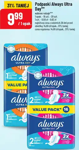 Polomarket Podpaski Always Ultra Day oferta