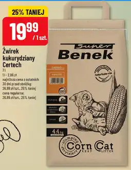 Polomarket Żwirek kukurydziany Certech Super Benek Corn Cat oferta