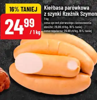 Polomarket Kiełbasa parówkowa z szynki Rzeźnik Szymon oferta