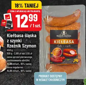 Polomarket Kiełbasa śląska z szynki Rzeźnik Szymon oferta