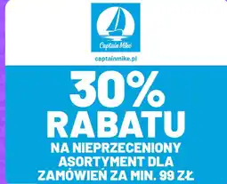 Polomarket Captain Mike 30% rabatu na nieprzeceniony asortyment dla zamówień za min. 99 zł oferta