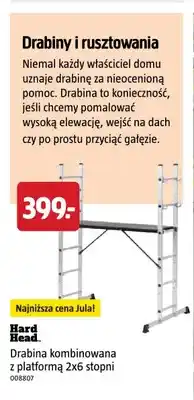 Jula Drabina kombinowana z platformą Hard Head 2x6 stopni oferta