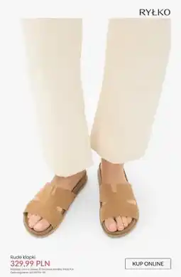 Ryłko Klapki Ryłko rude oferta
