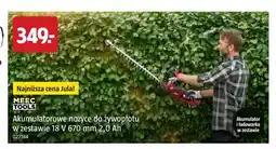 Jula Akumulatorowe nożyce do żywopłotu w zestawie Meec Tools oferta