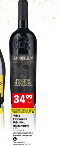 Delikatesy Centrum Wino wytrawne Primitivo di Manduria oferta