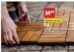 Jula Płytki podłogowe z drewna akacjowego Hard Head 5-pak oferta