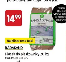 Jula Piasek do piaskownicy RÅDASAND oferta