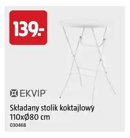 Jula Składany stolik koktajlowy Ekvip 110xØ80 cm oferta