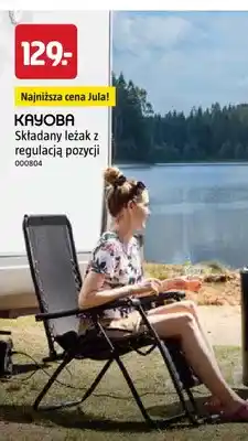 Jula Składany leżak z regulacją pozycji Kayoba oferta