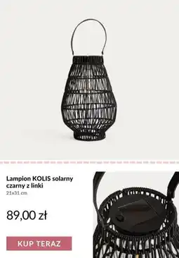 Homla Lampion solarny KOLIS czarny z linki oferta
