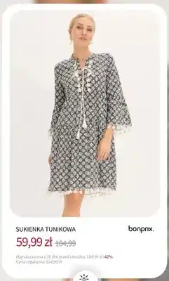 BonPrix Sukienka tunikowa Bonprix oferta