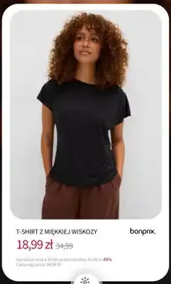 BonPrix T-shirt z miękkiej wiskozy Bonprix oferta