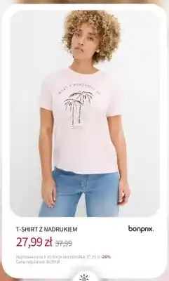 BonPrix T-shirt z nadrukiem Bonprix oferta