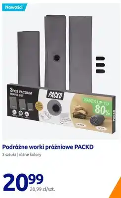 Action Podróżne worki próżniowe PACKD 3-pak oferta