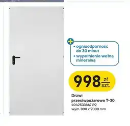 Castorama Drzwi przeciwpożarowe Hörmann T-30 oferta