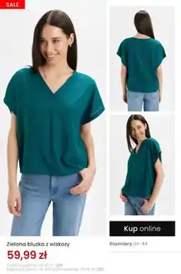 Top Secret Bluzka zielona z wiskozy oferta
