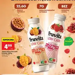 Biedronka Jogurt pitny low carb Fruvita malina-granat oferta