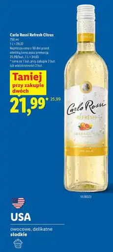 Lidl Carlo Rossi Refresh Citrus oferta