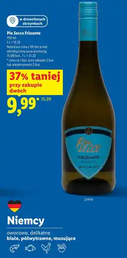 Lidl Piu Secco Frizzante oferta