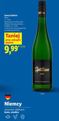 Lidl Sweety Spätlese oferta