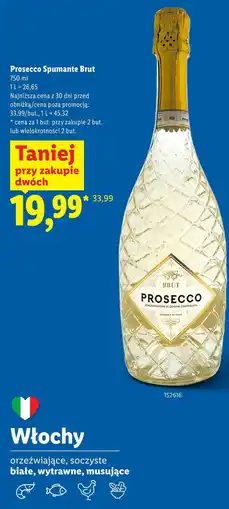 Lidl Prosecco Spumante Brut oferta