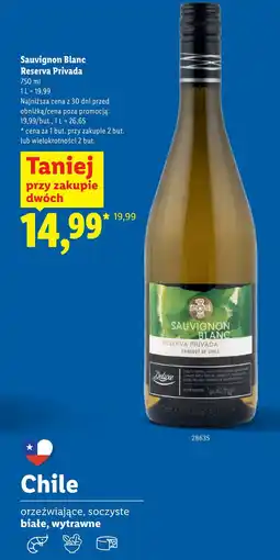 Lidl Deluxe Sauvignon Blanc Reserva Privada oferta