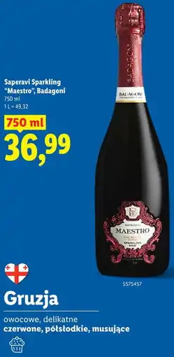 Lidl Saperavi Sparkling Maestro, Badagoni oferta