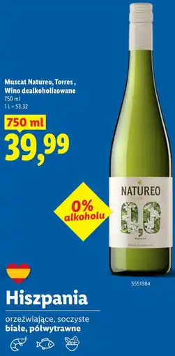 Lidl Muscat Natureo, Torres, Wino dealkoholizowane oferta