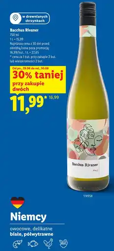 Lidl Bacchus Rivaner oferta