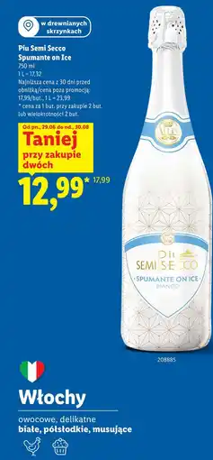 Lidl Piu Semi Secco Spumante on Ice oferta