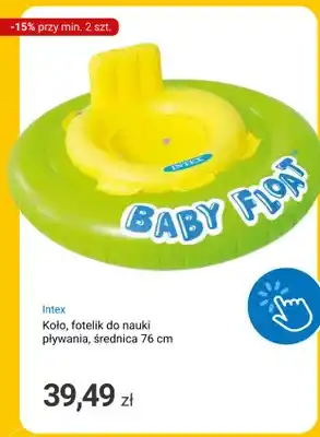 Koło fotelik do nauki pływania Intex średnica 76 cm