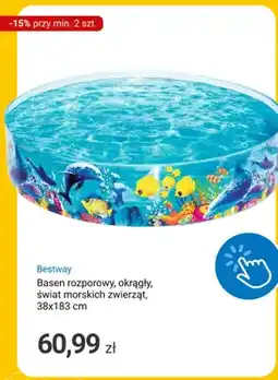 Smyk Basen rozporowy okrągły Bestway świat morskich zwierząt 38x183 cm oferta