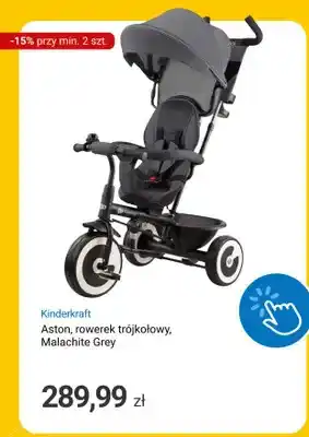 Rowerek trójkołowy Kinderkraft Aston Malachite Grey