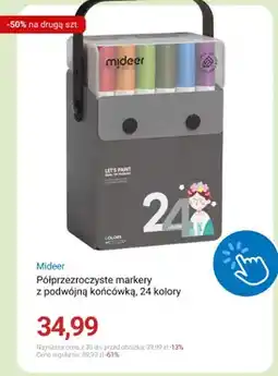 Smyk Półprzezroczyste markery z podwójną końcówką Mideer oferta