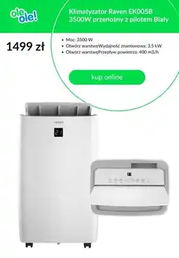 OleOle Klimatyzator przenośny Raven EK005B oferta