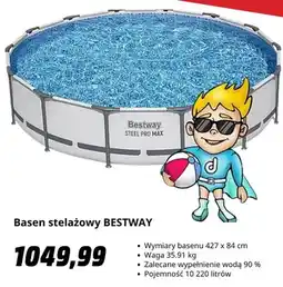 Media Markt Basen stelażowy Bestway Steel Pro Max oferta