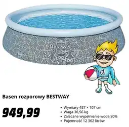 Media Markt Basen rozporowy Bestway oferta