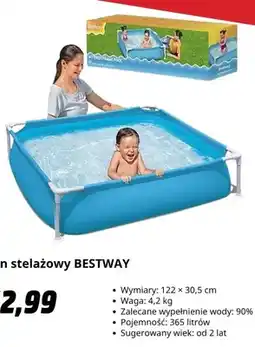 Media Markt Basen stelażowy Bestway oferta