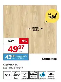 Komfort Panele podłogowe Kronostep Dąb Gerbil AC5 8 mm oferta