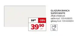 Komfort Glazura Cersanit Bianca Super White satin oferta