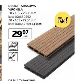 Komfort Deska tarasowa WPC Mila 20x105x2000 mm oferta