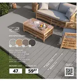 Komfort Deska tarasowa kompozytowa Duna 2,4 m oferta