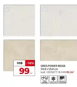 Komfort Gres Opoczno Power Beige 59,8x59,8 cm oferta