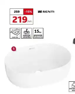 Komfort Umywalka Senti Costano 46x31,5 cm oferta